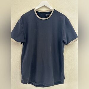 BYLT Basics Blue w/Gray Short Sleeve Tee